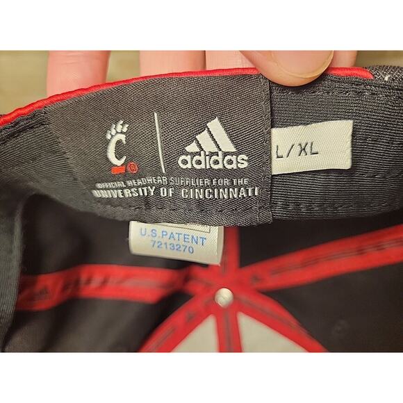 Adidas Cincinnati Bearcats Cap Hat Size L/XL NCAA College Football - Picture 6 of 9